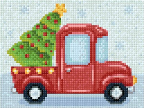 New year lorry cs2693 7 9 x 5 9 inches crafting spark diamond painting kit wizardi 1