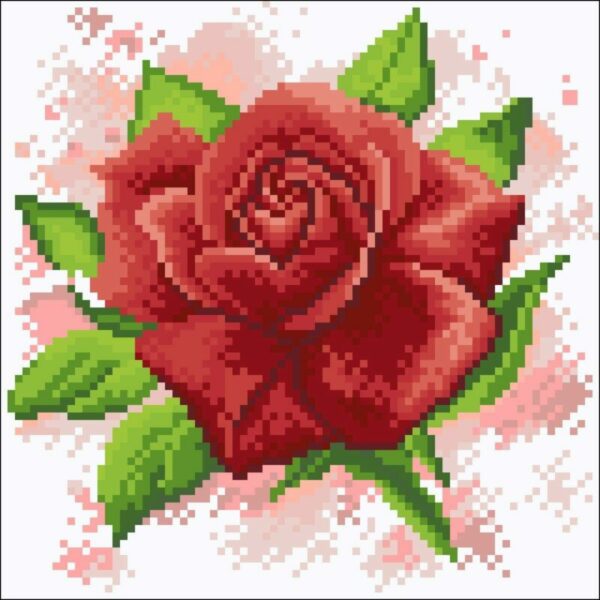 Red rose field cs2624 7 9 x 7 9 inches crafting spark diamond painting kit wizardi 1